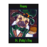 Irish Pug postcards