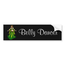Irish Redhead Belly Dancer Bumper Sticker