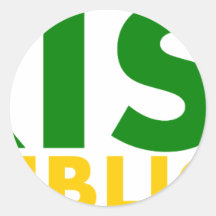Irish Republician Round Stickers