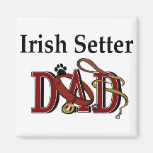 Irish Setter Dad Gifts Refrigerator Magnets