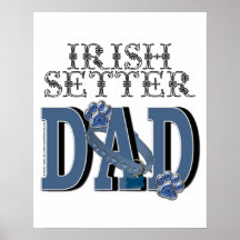 Irish Setter DAD Posters