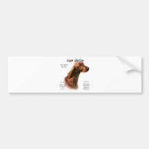 Irish Setter History Design Bumper Stickers