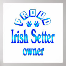 Irish Setter Owner Posters