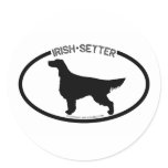 Irish Setter Silhouette Black Sticker