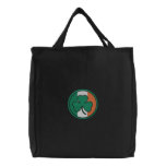 irish shamrock circle tote bags