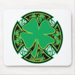 Irish Shamrock Cross mousepads