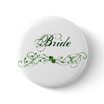 Irish Shamrock design Pinback Buttons