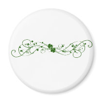 Irish Shamrock design Refrigerator Magnets