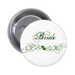 Irish Shamrock design Pinback Buttons