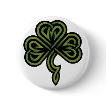 Irish Shamrock Gift Button