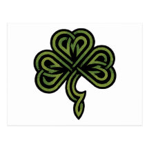 Irish Shamrock Gift Post Card