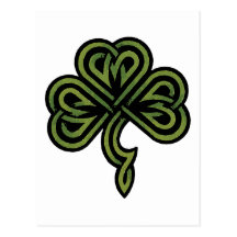 Irish Shamrock Gift Postcard