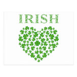 IRISH SHAMROCK HEART POST CARDS