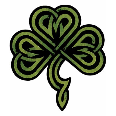 Irish Shamrock Ladies T-shirt by Funny_Irish_TShirts