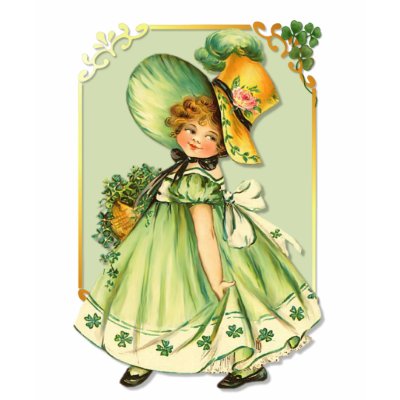 Irish Shamrock Stroll T-shirts by Memory_Lane