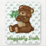 Irish Shamrock Teddy mousepads