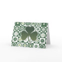 Irish shamrocks greeting cards