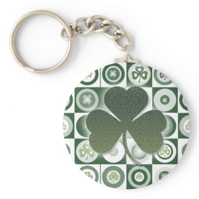 Irish shamrocks keychains & keyrings by mensgifts