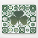 Irish shamrocks mousepads