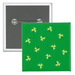 Irish Shamrocks Pinback Buttons