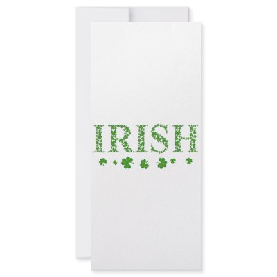 IRISH SHAMROCKS CUSTOM RACK CARD by cowboylove