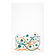 Irish Shamrocks Stationery