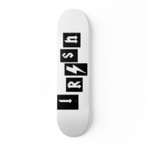 IRISH SKATEBOARD WHITE BLOCK