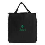 Irish Skull embroidered bags