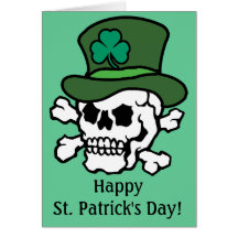 Irish Skull Greeting Cards