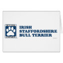 Irish Staffordshire Bull Terrier Blue cards