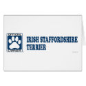 Irish Staffordshire Terrier Blue cards