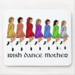 Irish Step Dance Mother - Rainbow Line mousepads