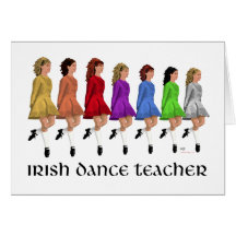Irish Step Dance Teacher - Rainbow Card