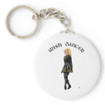 Irish Step Dancer - Black Dress, Blonde Hair Keychains