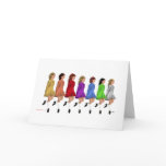 Irish Step Dancers - Rainbow Line of Dancers cards