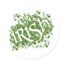 IRISH ROUND STICKERS