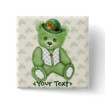 Irish Teddybear - Green buttons