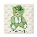 Irish Teddybear - Green magnets