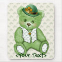 Irish Teddybear - Green mousepads