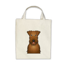 Irish Terrier Cartoon Canvas Bag