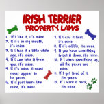 IRISH TERRIER PL2 posters