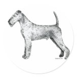 Irish Terrier Round Sticker