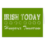 Irish Today Hungover Tomorrow cards