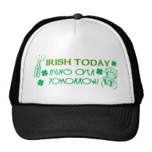 Irish Today Hungover Tomorrow Mesh Hat