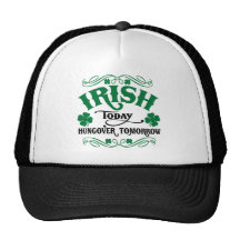 Irish Today Hungover Tomorrow Mesh Hats