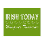 Irish Today Hungover Tomorrow postcards