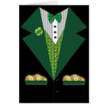 irish tuxedo  St Patrick's day card cards