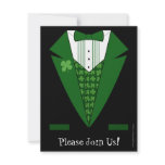 Irish Tuxedo St. Patrick's Day Party Invitations