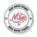 IRISH WATER SPANIEL mum magnets