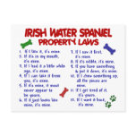 IRISH WATER SPANIEL Property Laws 2 postcards